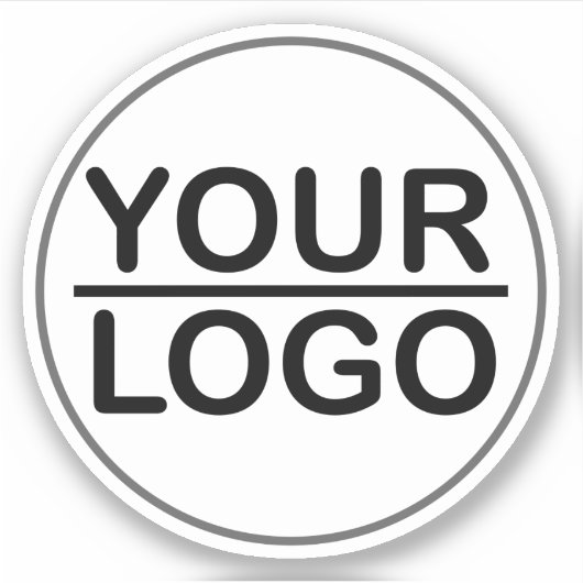 Aangepaste logo business sticker (Voorkant)
