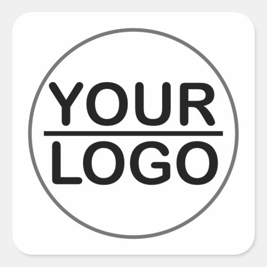Aangepaste logo business sticker (Voorkant)