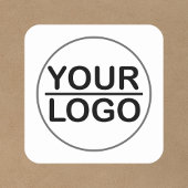 Aangepaste logo business sticker