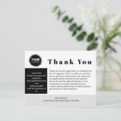 Aangepaste Logo Business to Business Bedankkaart (Staand voorkant)