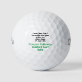 Aangepaste Logo Callaway Golf Balls, gepersonalise Golfballen (Voorkant)