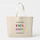Aangepaste Logo Canvas tas voor speciale acties (Achterkant)