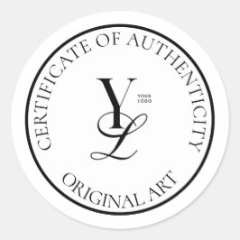 Aangepaste Logo Circle-echtheidscertificaat Ronde Sticker
