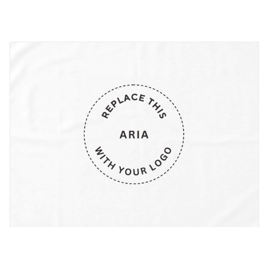 Aangepaste Logo Company Business Restaurant Promo Tafelkleed (Voorkant (Horizontaal))