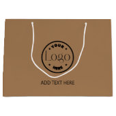 Aangepaste Logo | Company Professional Business Br Groot Cadeauzakje (Voorkant)