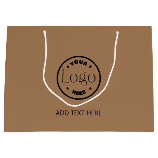 Aangepaste Logo | Company Professional Business Br Groot Cadeauzakje (Voorkant)