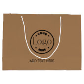 Aangepaste Logo | Company Professional Business Br Groot Cadeauzakje (Achterkant)