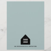 Aangepaste Logo, constructie Adverteren en special Flyer (Achterkant)