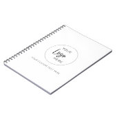 Aangepaste logo Corporate Business Promotie Notitieboek (Linkerzijde)