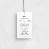 Aangepaste Logo Dank u Business Clothing Hang Labe Visitekaartje