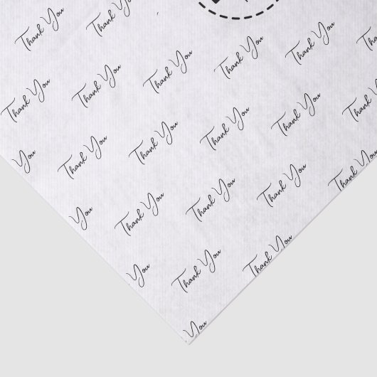 Aangepaste Logo Dank u Patroon Tissuepapier (Detail)