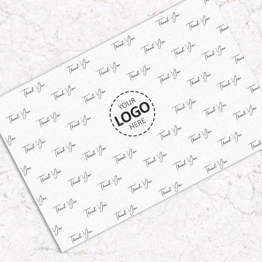 Aangepaste Logo Dank u Patroon Tissuepapier