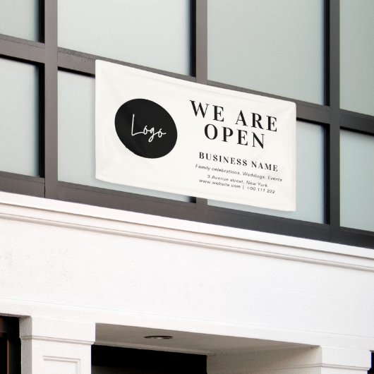 aangepaste logo detailhandel banner (Buitenkant Gebouw)