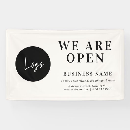 aangepaste logo detailhandel banner (Horizontaal)