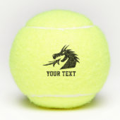 Aangepaste logo dragon hoofd tennisbal ontwerp tennisballen (Voorkant)
