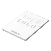 Aangepaste Logo, dunne zwarte en witte achtergrond Notitieblok (Linkerzijde)