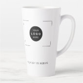 Aangepaste logo eenvoudige bedrijfsbranding latte mok (Rechts)