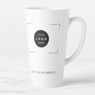 Aangepaste logo eenvoudige bedrijfsbranding latte mok