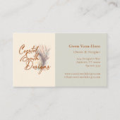 Aangepaste Logo Eenvoudige minimalistische pastel  Visitekaartje (Voorkant)