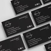 Aangepaste Logo Eenvoudige moderne minimalistische Visitekaartje