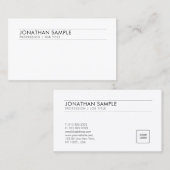 Aangepaste Logo elegante moderne, eenvoudige Sjabl Visitekaartje (Voorkant / Achterkant)