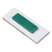 Aangepaste Logo Elegante Oranje Witte Magneet Tite Naambadge (Achterkant)