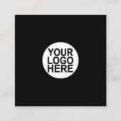 Aangepaste logo, elke kleur, vierkante visitekaart vierkante visitekaartje (Voorkant)