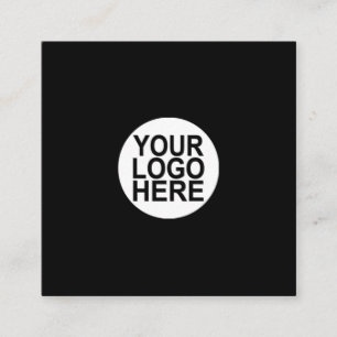Aangepaste logo, elke kleur, vierkante visitekaart visitekaartje