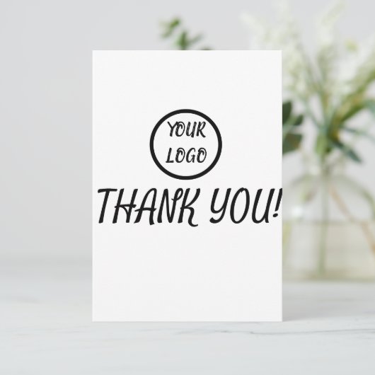 Aangepaste Logo emigrantenkaart - Bedankt (Staand voorkant)