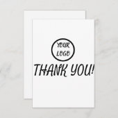 Aangepaste Logo emigrantenkaart - Bedankt (Voorkant / Achterkant)