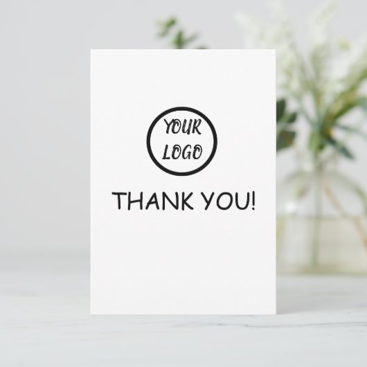 Aangepaste Logo emigrantenkaart - Bedankt (Staand voorkant)