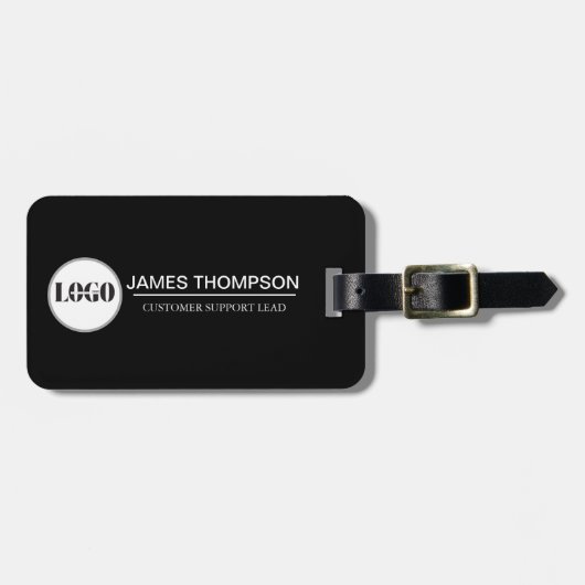 Aangepaste Logo Employee Gear voor uw Business Tea Bagagelabel (Voorkant horizontaal)