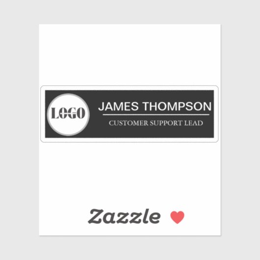 Aangepaste Logo Employee Gear voor uw Business Tea Sticker (Vel)