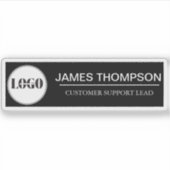 Aangepaste Logo Employee Gear voor uw Business Tea Sticker (Voorkant)