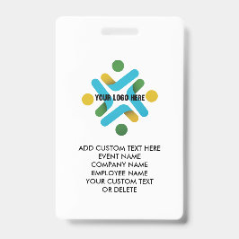Aangepaste Logo en aangepaste tekstgebeurtenissen  Badge