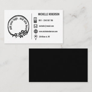 Aangepaste logo en basisgegevens visitekaartje