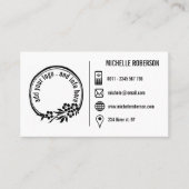 Aangepaste logo en basisgegevens visitekaartje (Voorkant)