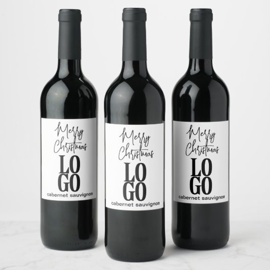 Aangepaste Logo en feestdag Wijn Etiket (Flessen)