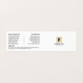 Aangepaste Logo en foto's, zakelijk en financieel  Visitekaartje (Buitenkant ongevouwen)