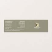 Aangepaste Logo en foto's, zakelijk en financieel Visitekaartje (Buitenkant ongevouwen)