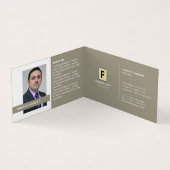 Aangepaste Logo en foto's, zakelijk en financieel Visitekaartje (Binnen)