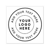Aangepaste Logo en gepersonaliseerde tekstronde Zelfinktende Stempel (Design)