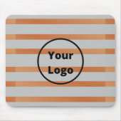 Aangepaste logo- en grijsstrepen muismat (Voorkant)