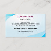 Aangepaste logo en kleur modern afsprakenkaartje (Achterkant)