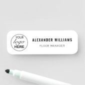 Aangepaste Logo en medewerker Naamplaatje (In situ)