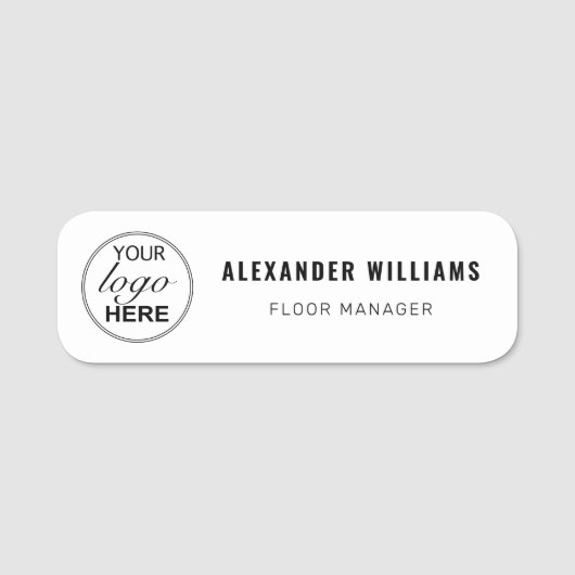 Aangepaste Logo en medewerker Naamplaatje (Voorkant)