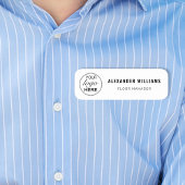 Aangepaste Logo en medewerker Naamplaatje