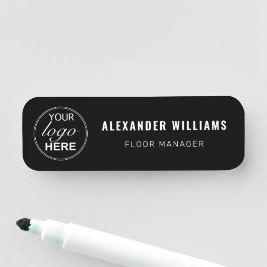 Aangepaste Logo en medewerker Naamplaatje (In situ)