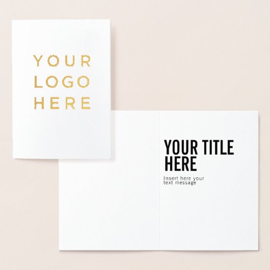 Aangepaste logo en moderne tekst voor het uitnodig folie kaarten (Display)