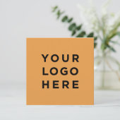 Aangepaste logo en moderne tekst voor vierkante ui (Staand voorkant)